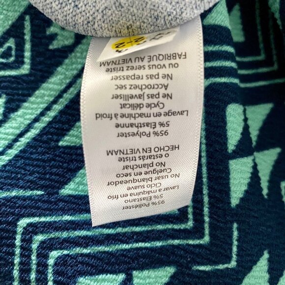 LulaRoe Amelia Dress with Pockets Blue Green XL NEW with Tags - Picture 10 of 12